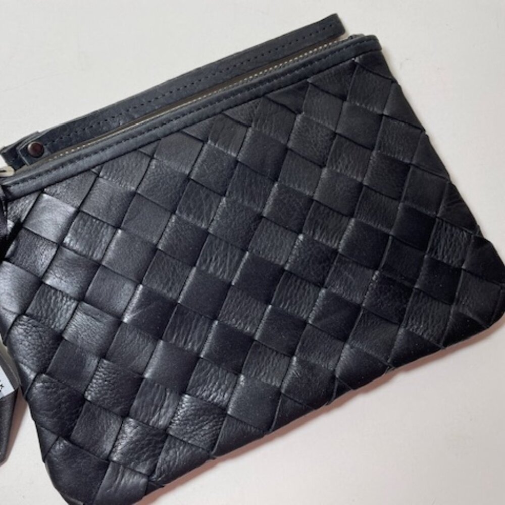 Latico Leather Amal Wristlet in Black Brand New